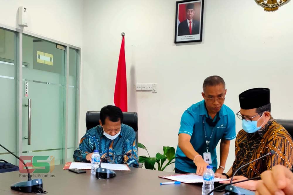 Penandatanganan MOU aplikasi AODB dan CFOR kargo EDIfly dengan AP I Sepinggan Balikpapan.