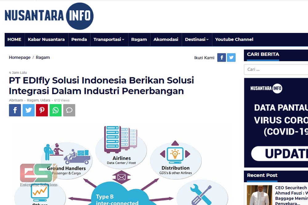 Event EDIfly Solusi Indonesia diliput oleh media Nusantara Info